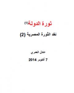 نقد الثورة المصرية 2 - ثورة الدولة