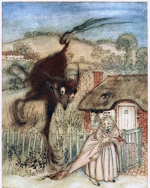 The Bogey-Beast Arthur Rackham