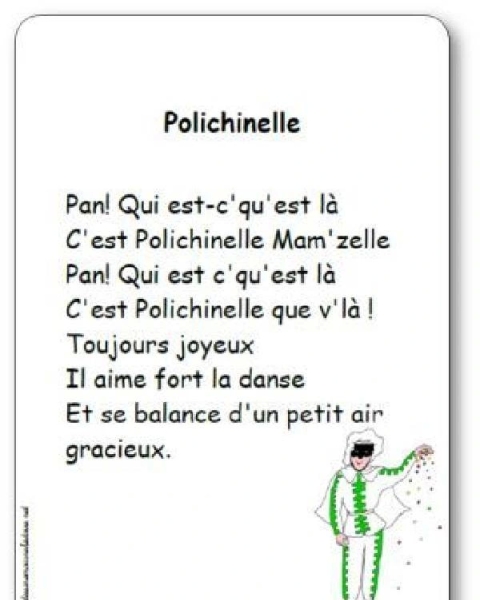 Comptine Polichinelle